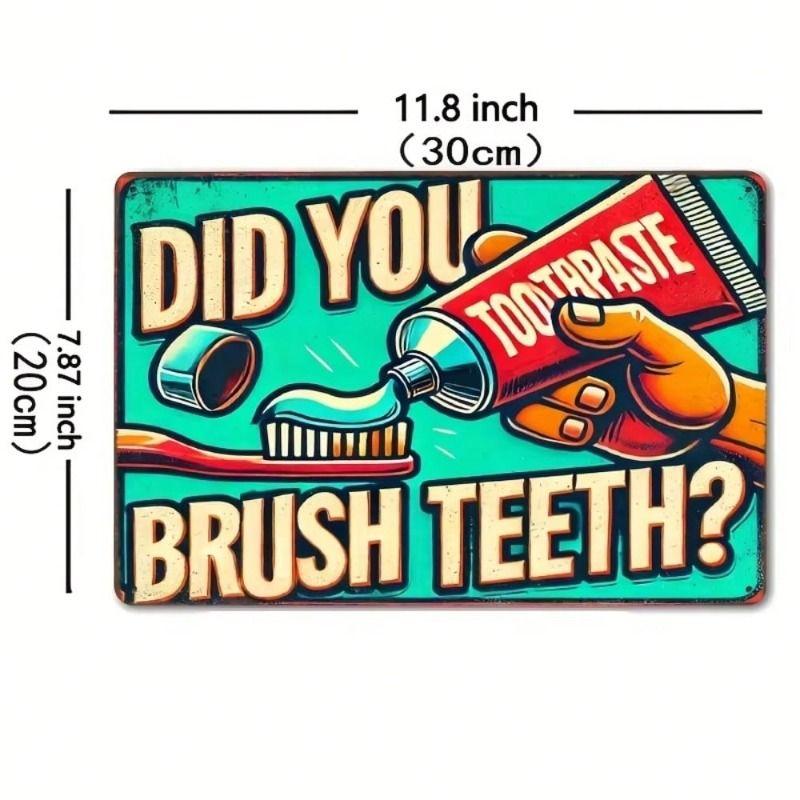 Metal Wall Art Decor Sign 20x30cm Hanging Plaque