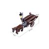 MOC Medieval  Building Blocks Set Hanging Cage Guillotine Castle Fountain Bonfire Tent Bulletin Board Ox Cart Carriage Gift Toy