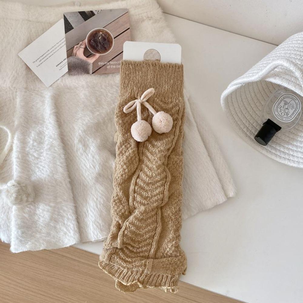 Warm Thermal Leg Warmer Knitted Winter Warm Socks Cozy Long Stockings For Women