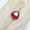 Natural Red Ruby 3.4ct Trillion Cut Certified Loose Gemstone