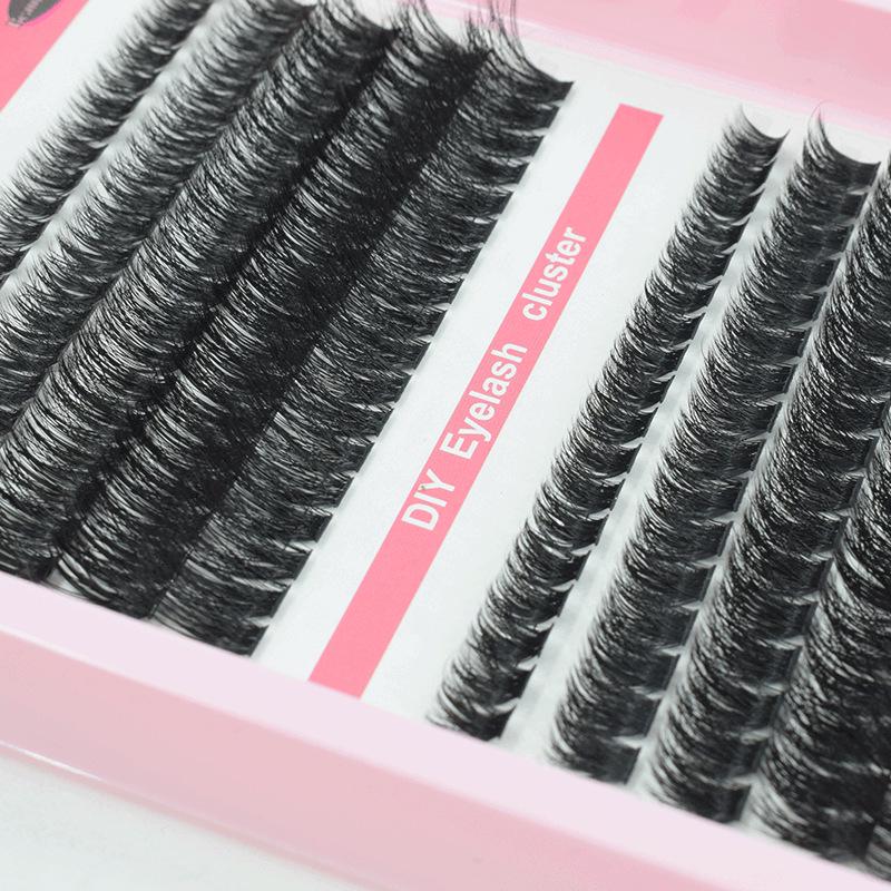 Europäische & Amerikanische DIY Dichte Cluster-Wimpern: Realistische, voluminöse künstliche Wimpern für Schönheit und Make-up.