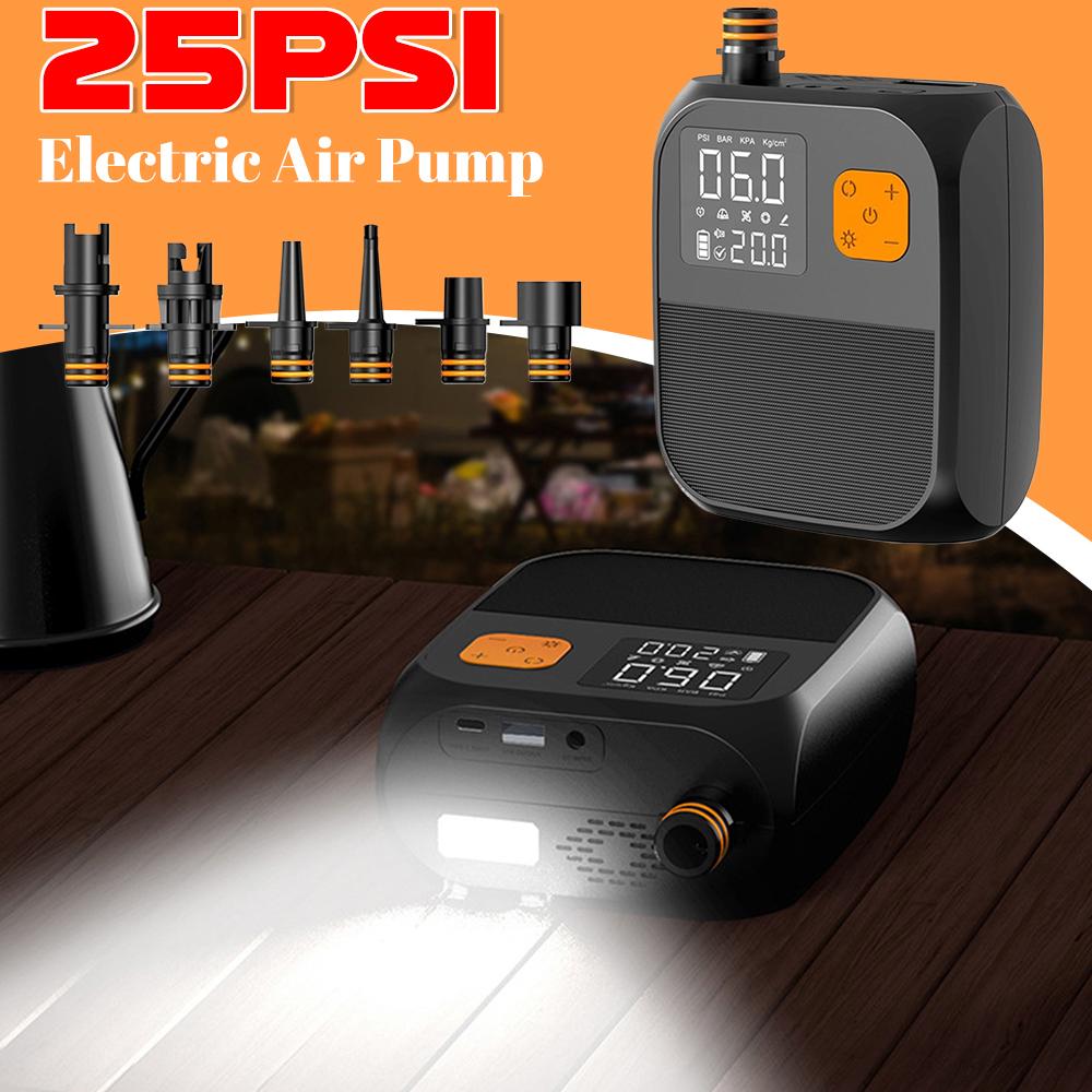 SUP Boat Accessories High Pressure 25PSI Portable Air Compressor Stand Up Paddle SUP Pump Electric Air Pump for Kayak Kite Wings