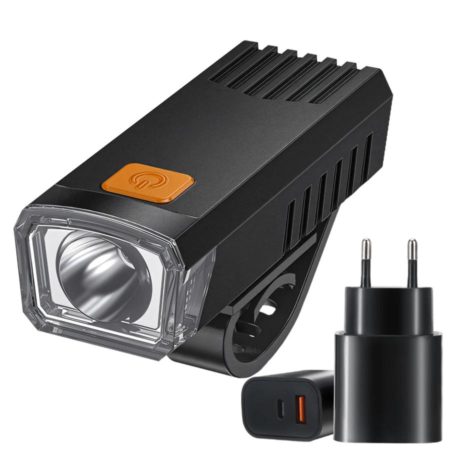 LED Bikes Lights Bike Flashlight USB Rechargeable Front Bicycle Light Lightweight Night Rider Cycling Headlight for Mountain