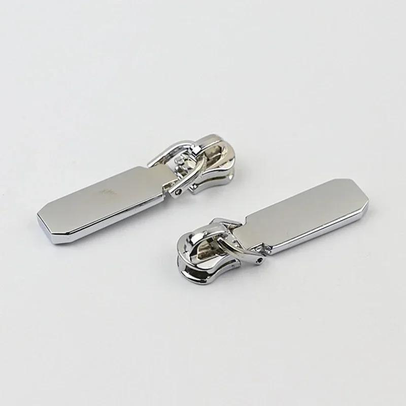 5/10/20Pcs Meetee 5# Zipper Slider for Metal Zips Handbag Purse Zippers Puller Head Jacket Replace Zip Closure Repair Accessory