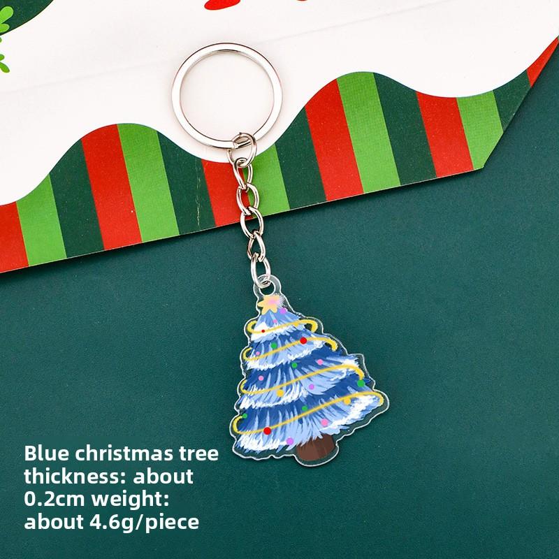Cute Christmas Keychain Student Christmas Tree Bag Decorative Pendant Cartoon Christmas Keychain Pendant Gift