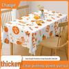 ZISIZ Persimmon Orange Print Disposable Tablecloth
