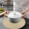 Round Placemats and Coasters Set of 6 Christmas Placemats Washable Placemats 34/38cm Woven Placemats Christmas Round Placemats