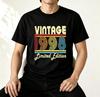 Vintage 1996 1997 Retro Rainbow Swirl Number Limited Edition Graphic T Shirt Unisex Unisex Unisex 30th 31th Birthday Casual Gift Tee