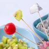 100 Pcs/12cm Disposable Fruit Pick Creative Handmade Heart Shape Bead Appetizer Picks Fruit Toothpicks Party Supplies Toothpick