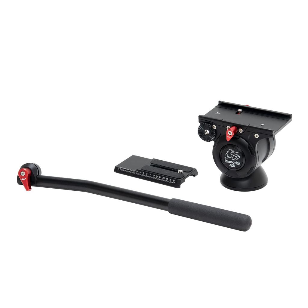 iFootage KOMODO K5 Compact Flat Base Video 816498 (60mm) Head, Black,