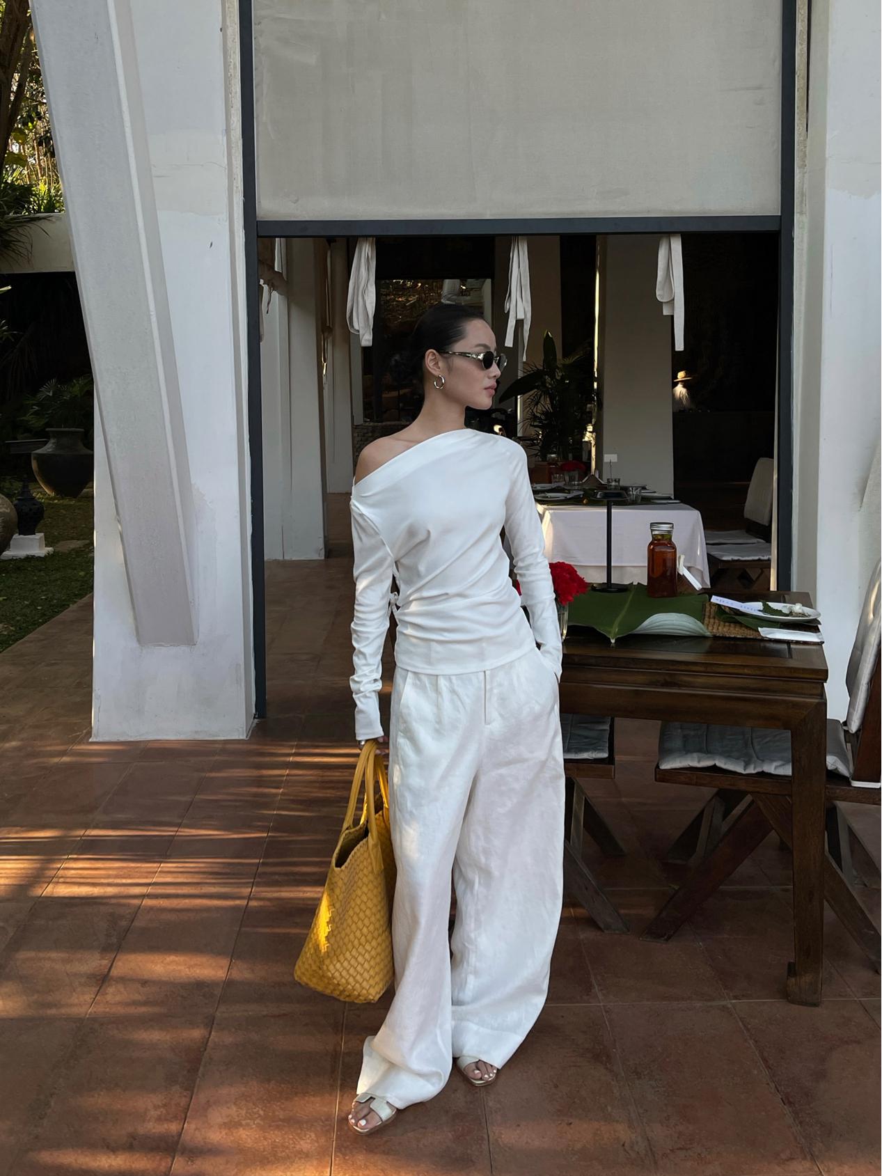 2026 Korean Minimalist Loose Linen Wide-Leg Slimming Casual Trousers S белый