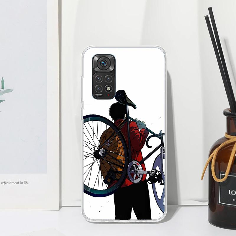 Bicycle Bike Sport Phone Case For Xiaomi Redmi Note 15 13 14S 14 Pro Plus 12S 11S 10S 12 11E 10 11T Art Fundas Back Cover Redmi