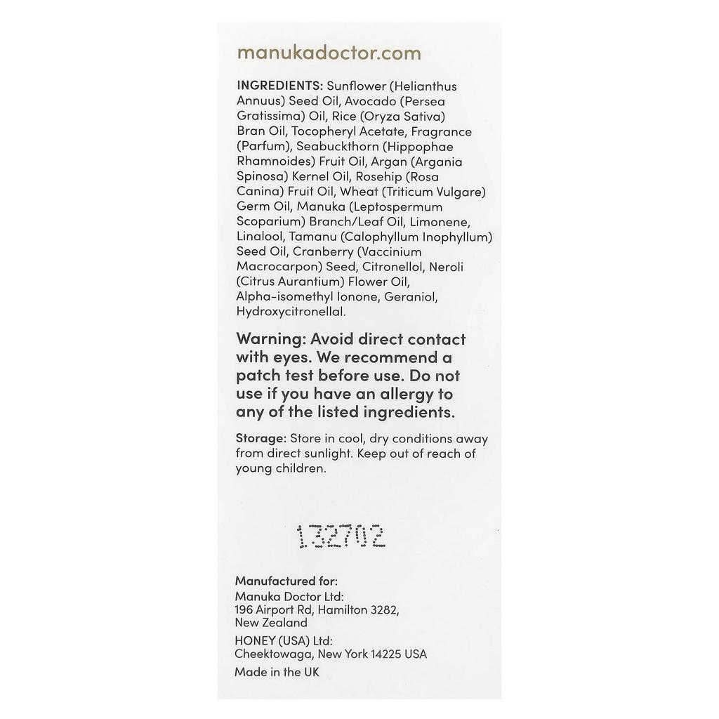 Brightening Oil with Manuka Oil, 25Ml (0.85Fl Oz)