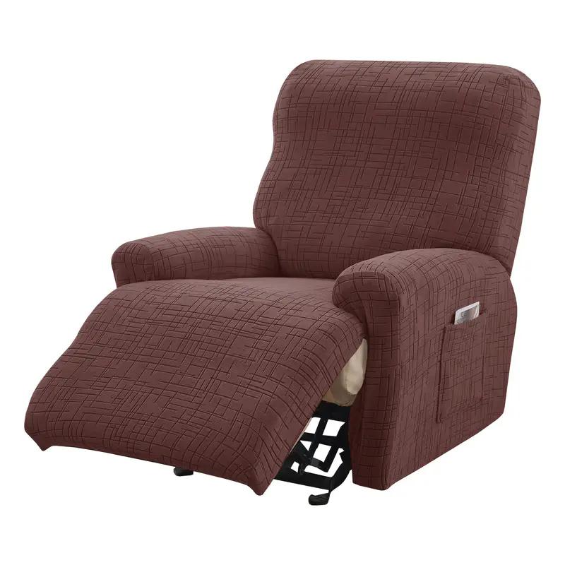 Jacquard Recliner Sofa Cover Stretch Split Armchair Chair Covers 1 Seater Anti-dirty Sofa Covers Protector for Living Room