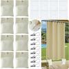 8 Pack Outdoor Curtain Weights, 15oz Outdoor Curtain Sandbag Weighted Bags Drapery Weights Bottom for Heavy Wind Patio Curtain Weights Bags Holder