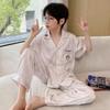 Boys Ice Silk Pajama Set 3-Piece Short Sleeve Cartoon Home Wear Kids Ages 8