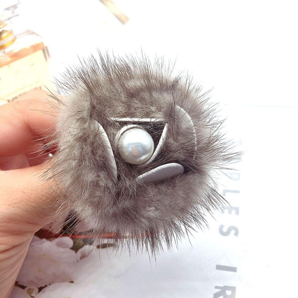 19CM Brooch Handmade Clothing Accessory Satin Large Flower Lapel Pin French Ornamental Pin