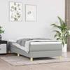 Vidaxl Bed Frame Without Mattress, Light Gray, 80X200 Cm, Upholstered In Fabric