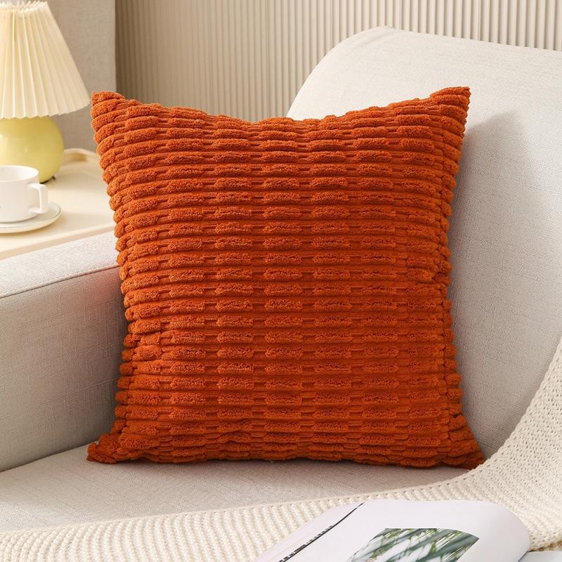 Corduroy Pillowcase Nordic Solid Color Simple Square Cushion Home Sofa Bedside Decorative Pillowcase
