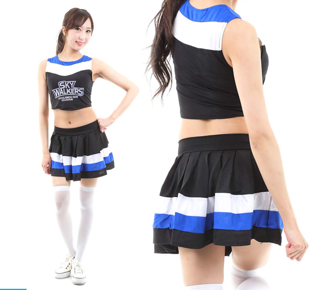 Cheerleader Cosplay, Cheer Girl Cosplay, Women s Adult Sexy Costume, Cheer Girl Cosplay Uniform (L Size)
