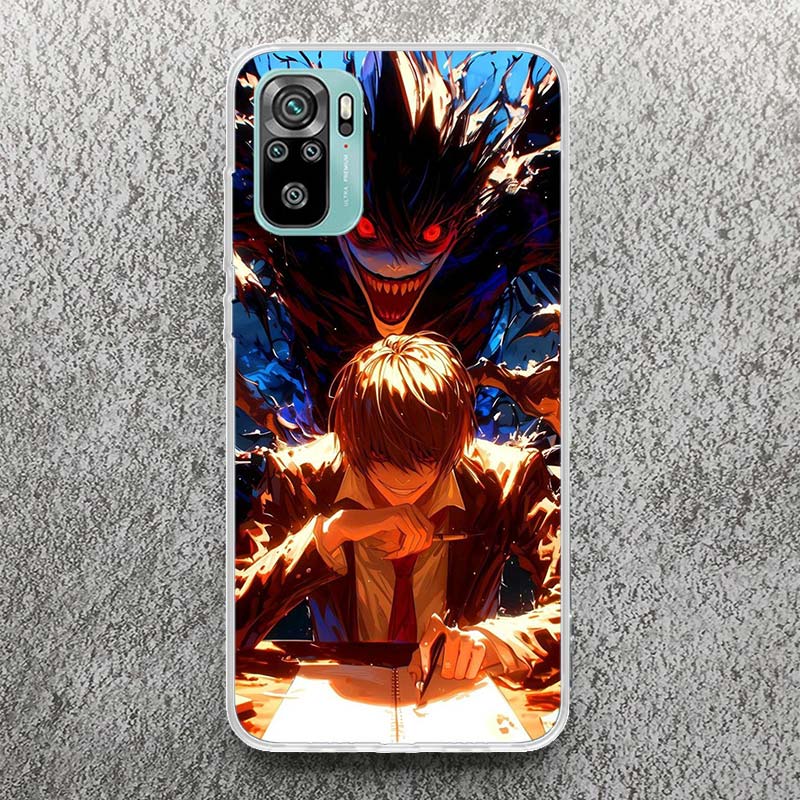 N-Note D-Death Yagami Light Soft Case for Xiaomi Redmi Note 10 9 9S 8 Pro 7 9T 5 Phone Shell Mi 11T 12T 10T 12 11 Lite 6X A3 Cov