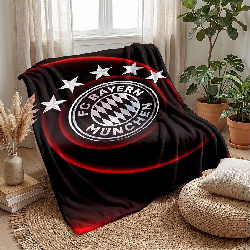 Bayern - Theme blanket Soft Flannel Blanket Plush Throw Blanket Cozy Sofa Bed Blanket for Home Decor