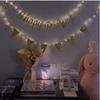1 Stück Happy Birthday Zugflaggenbanner Lichterkette Baby's erster Geburtstag Party Hintergrund Wand Szene Layout Lichter Zugblumen