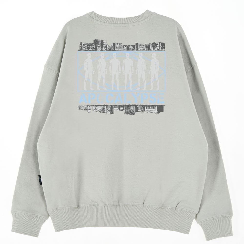 ASTRAL PROJECTION Oversized Drop Shoulder Apocalypse City Sweatshirt_Mint