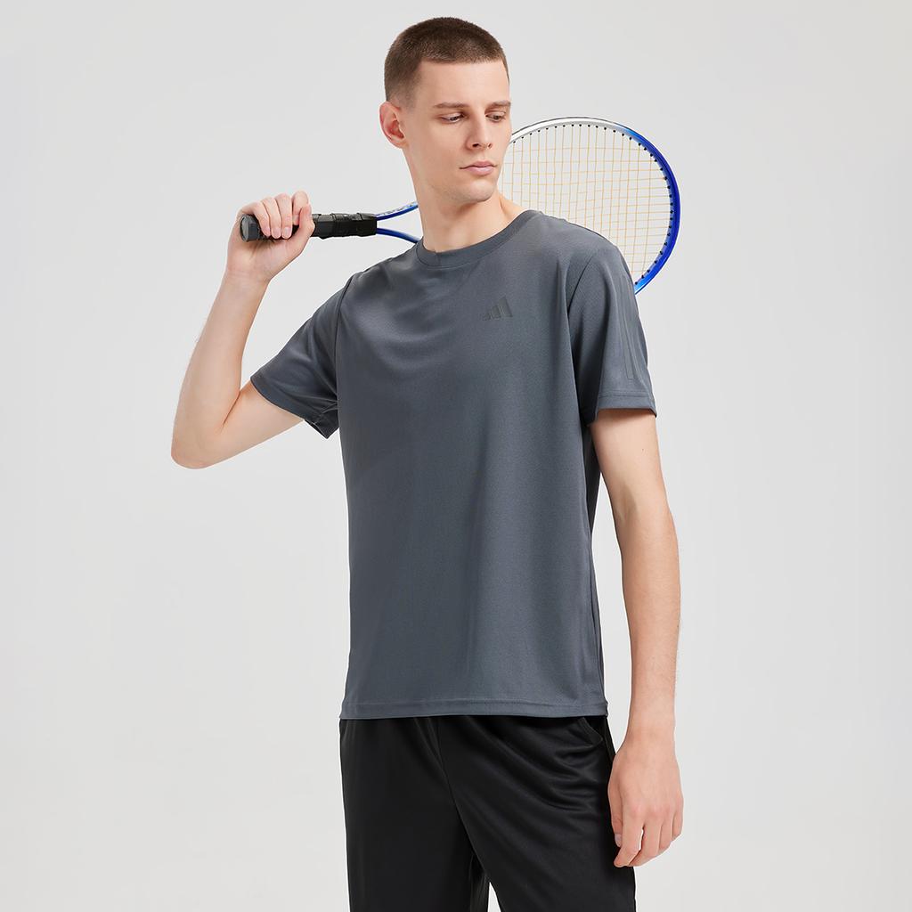 Adidas Breathable Classic Three Stripes Crew Neck Comfortable Casual Sports Quick-Dry Short Sleeve T-Shirt Men Tops BXWTTS01-GFC