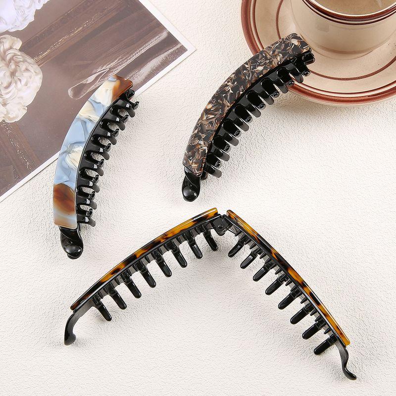 1pc Acetate Glass Banana Clip, Ponytail Hair Clip, Vertical Clip, Women's Back of the Head, Hair Clip, Hair Accessory