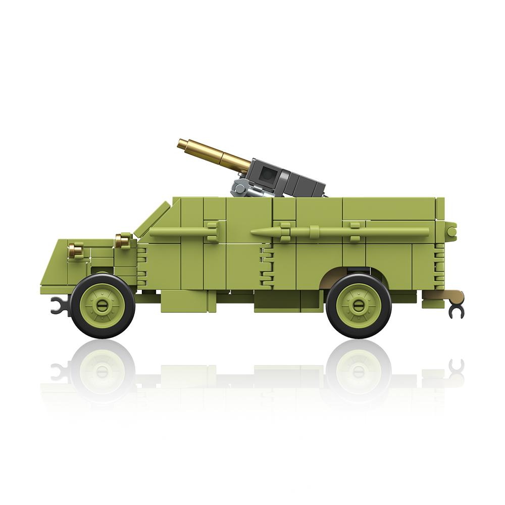 295pcs Army Building Blocks Set Armoured AA Lorry Armored Vehicle Bricks City Construction Toy For Children