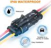 10pcs 5 Sets Waterproof Automotive Male Female Electrical Connectors Plug 2-Pin Way With Wire For Car Motorcycle Scooter Marine
