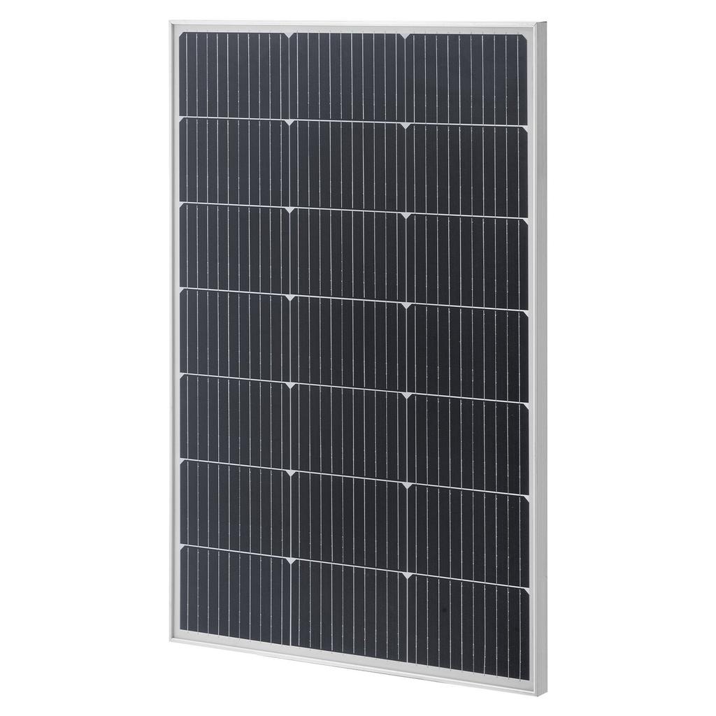 2PCS 100W Monocrystalline Solar Panels, 23% High-Efficiency Mono PV Module with Stable MC4 Output & Aluminum Frame, IP65 Waterproof Solar Panel for