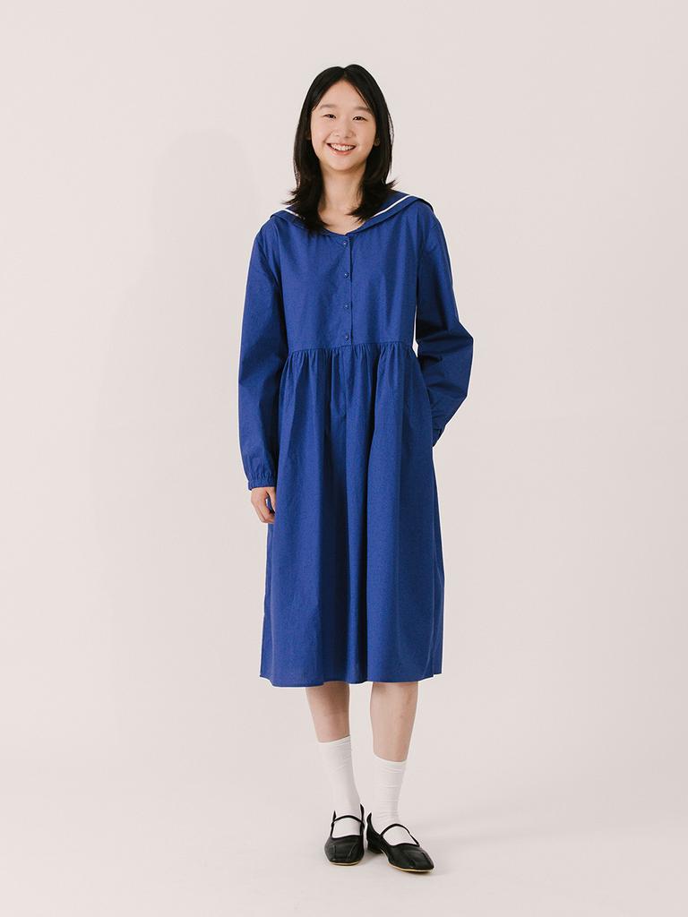 VINCENT NAVY Positano Sailor Dress_Blue