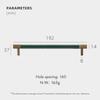 Dooroom Brass Furniture Handles Real Leather Nordic Simple Pulls Cupboard Wardrobe Dresser Shoe Box Drawer Wine Bar Cabinet Knob