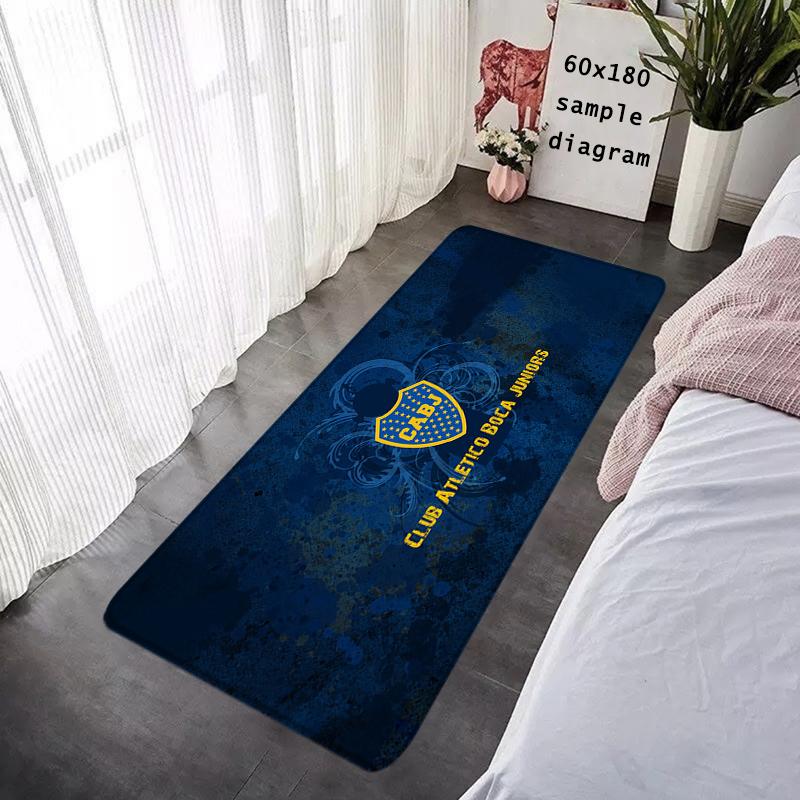 Doormat Flannel Floor Mat Indoor Foot Rug Prayer Bedside Mats Atléticos Bocas Juniors Kitchen Corridor Carpet Soft Balcony Decor
