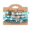 Bohemian Retro Beaded Bracelet with Anchor Pendant