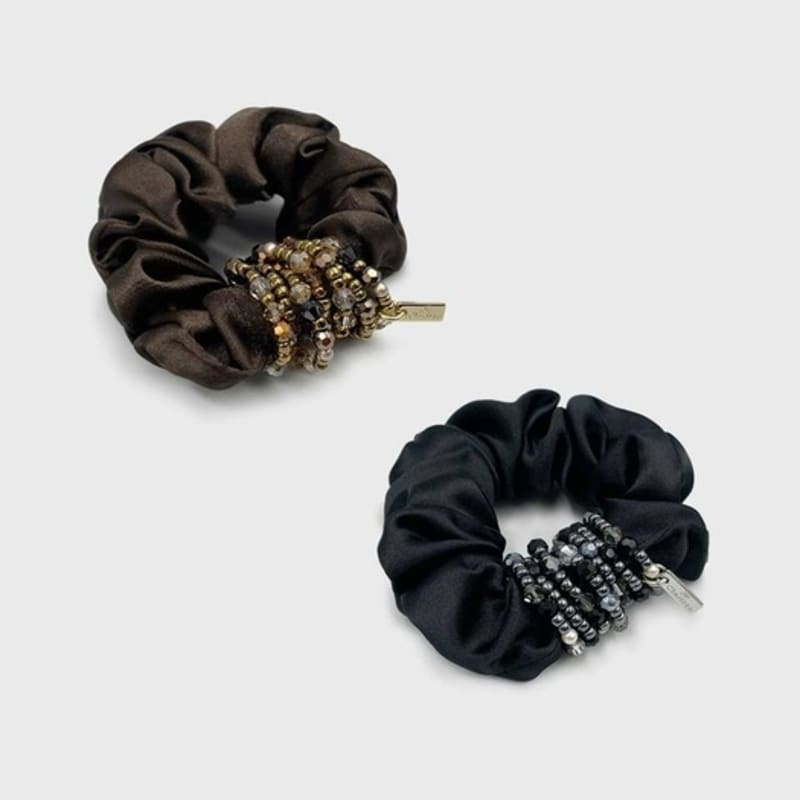Jean Paul Clarisse Crystal Beaded Scrunchie LFPT0168