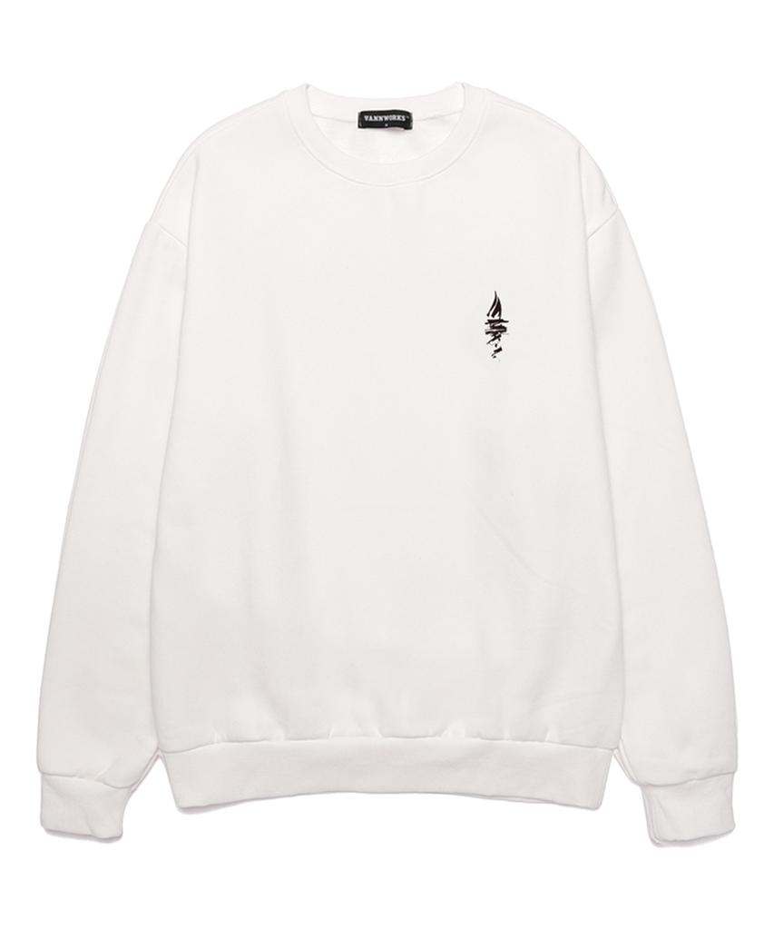 VANNWORKS Yacht Club Oversized Sweatshirt (Vls0007) White (Type B)