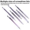 12-in-1 Schraubendreher-Set für Zuhause, Multifunktionales Handwerkzeug für Präzisionsarbeiten, Magnetische Bits, Kreuzschlitz- und Schlitzschraubendreherköpfe