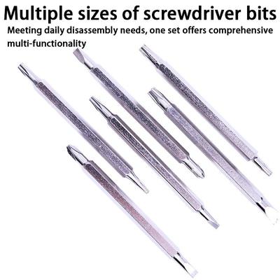 12 In 1 Screwdriver Set Home Multifunctional Precision Handheld Maintenance Tool Magnetic Bit Cross Flat Shaped Screwdriver Head