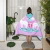Beach Towel Style Water Absorption Thickened Children Can Wear Cotton Hooded Bath Towel Extended Cape