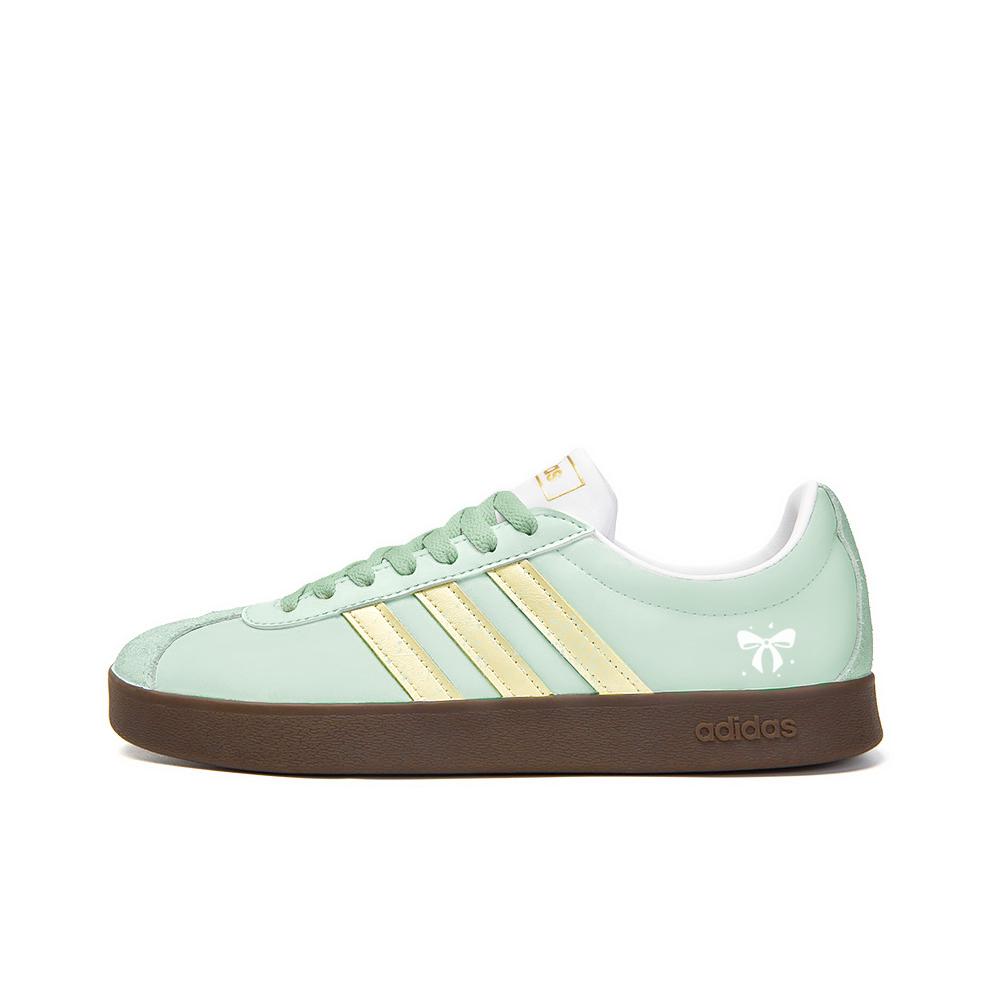 

Adidas Neo VL Court 2.0 Cloth Pills Little Flowers Anti Slip Wear Resistant Low Top Skateboard Shoes Unisex Teal ID6015(Team676-) 44⅔
