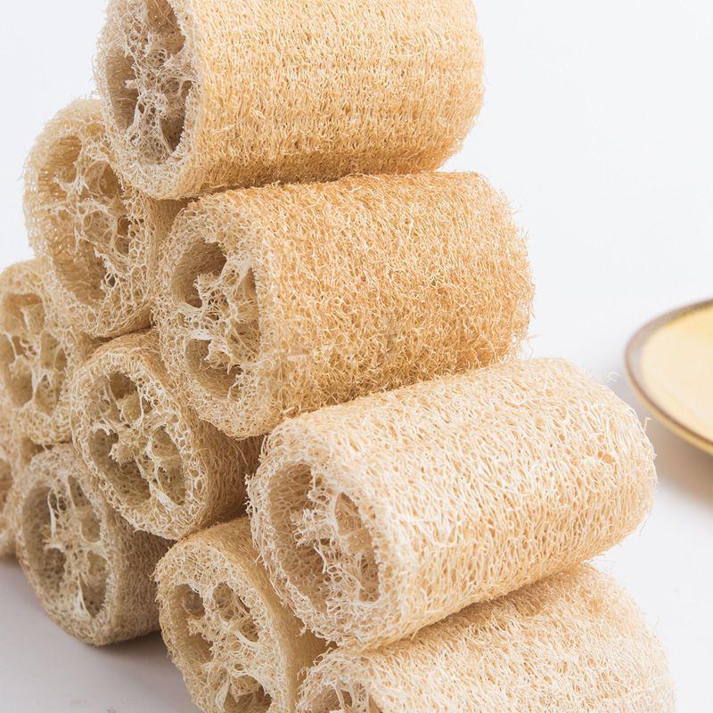 Natural Luffa Brush: Multi-Purpose Dish Scrubber & Bathing Sponge with Massage & Water Absorption Features