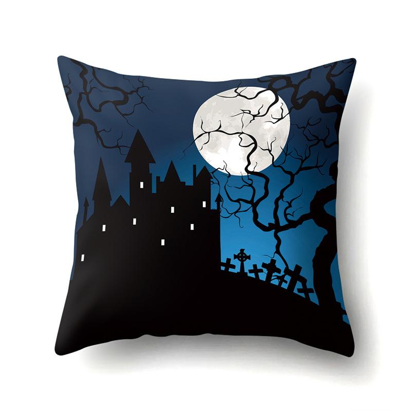 Halloween Pillowcase Car Waist Pillow Pumpkin Sofa Cushion Cover Office Home Living Room Pillowcase