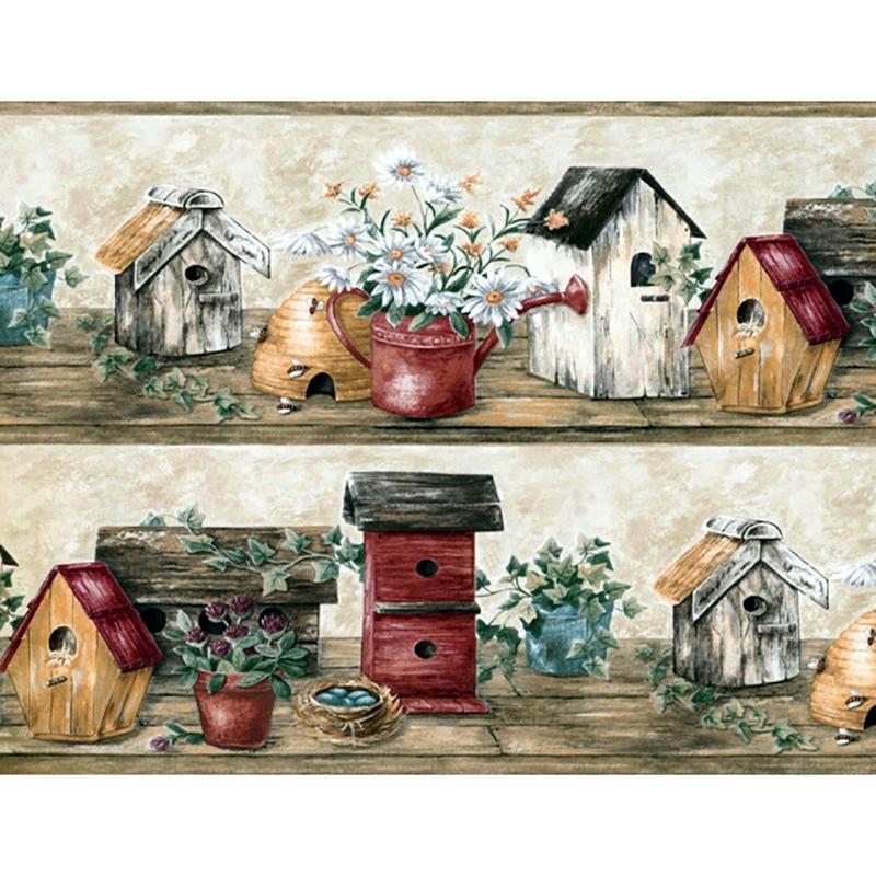 5D Full Round Drill Round Diamond Painting House Diamond Mosaic Kits Handmade Hobby Rhinestones Art Landscape Wall Decoration