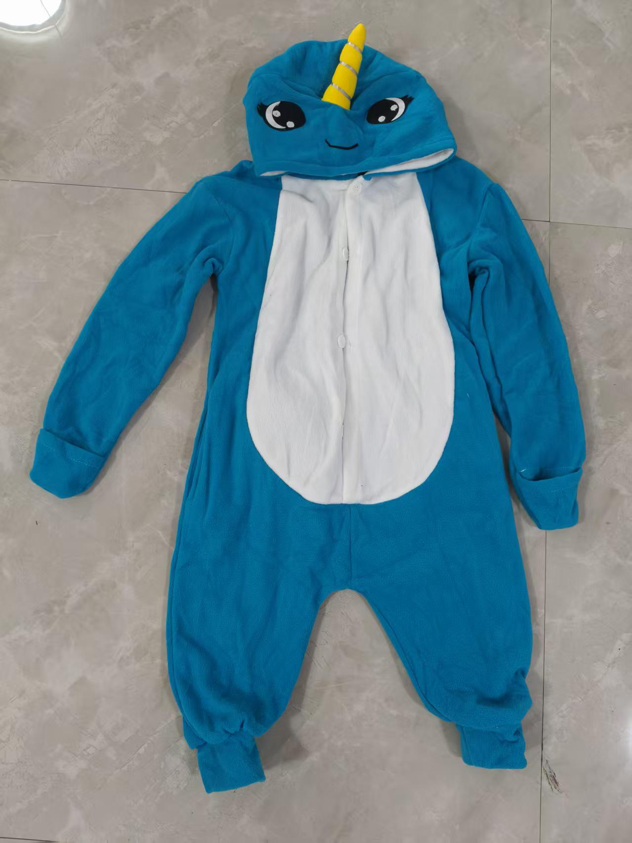 

Kids Narwhal Cartoon Pajama Jumpsuit 80 cm