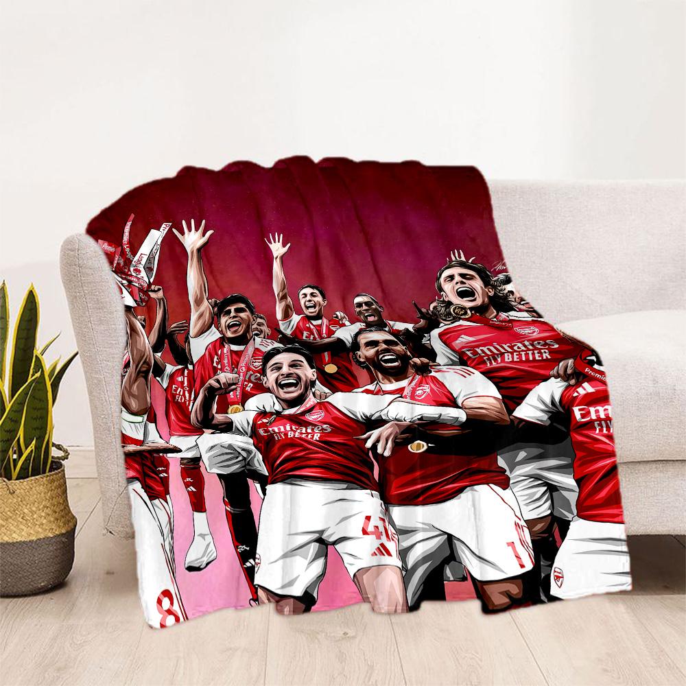 Arsenal Decke Weich Warm Gemütlich Geeignet für Bettwäsche Meeresufer Sofa für Alle Jahreszeiten Modern Bestes Feiertagsgeschenk für Freunde Familie