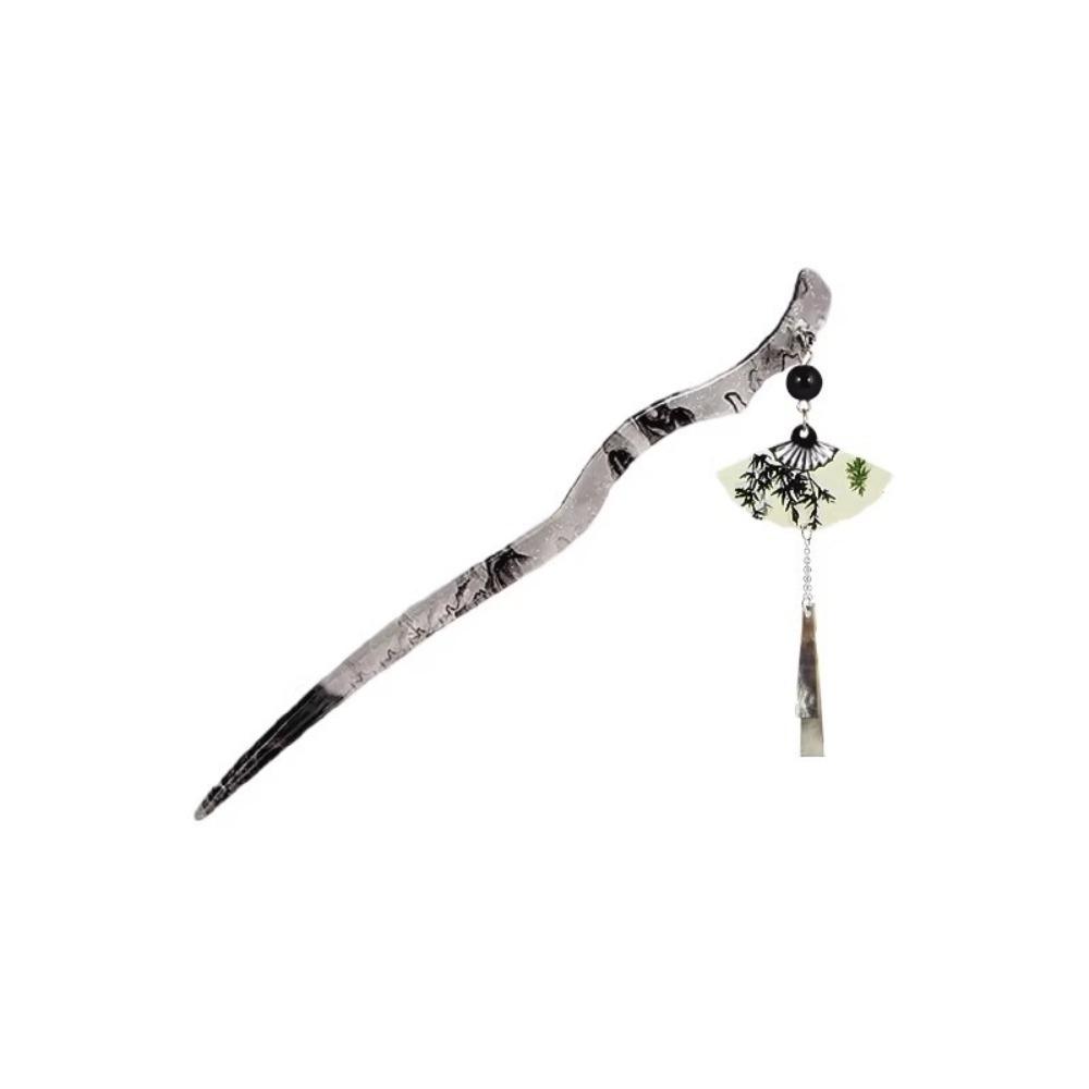 

Alloy Fan-shaped Tassel Hairpin Fan-shaped Tassel Updo Hairpin New Hairpin Women Girls