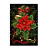 Christmas Holly BerriesGarden Flag 12x18 Inch Double Sided for Courtyard Outdoor Welcome Flag Decoration (Excluding flagpole)
